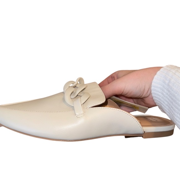 NWT A New Day Amber Slip-On Mule Flats Braided Woven Criss-Cross Chain Loafer - Picture 3 of 7